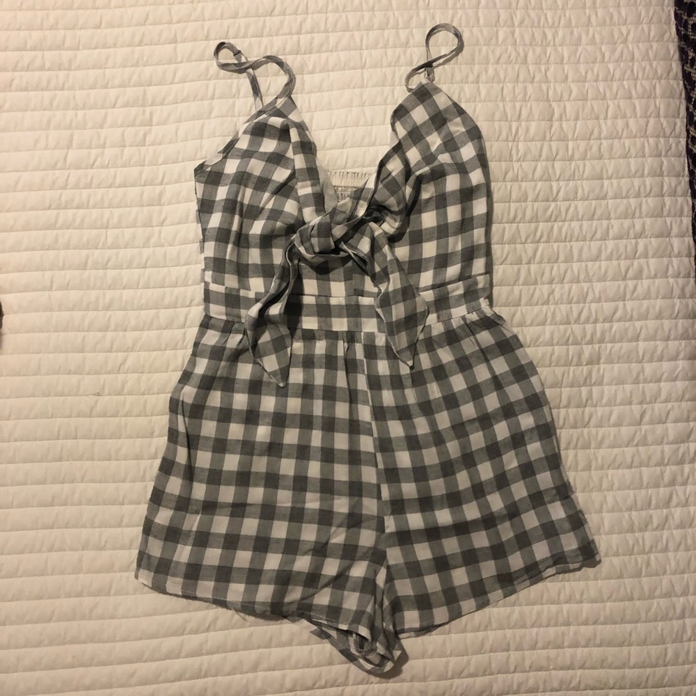 Gingham Romper